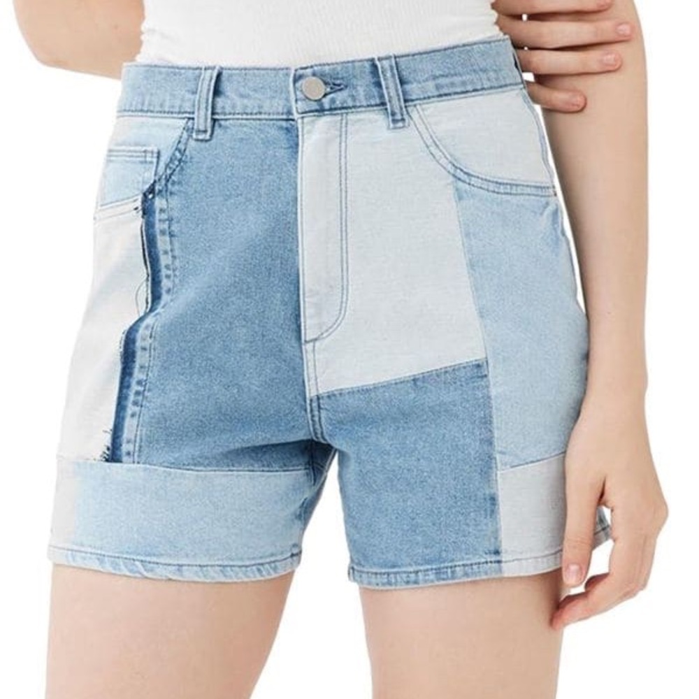 DL Patchwork Denim Women's Shorts NWT